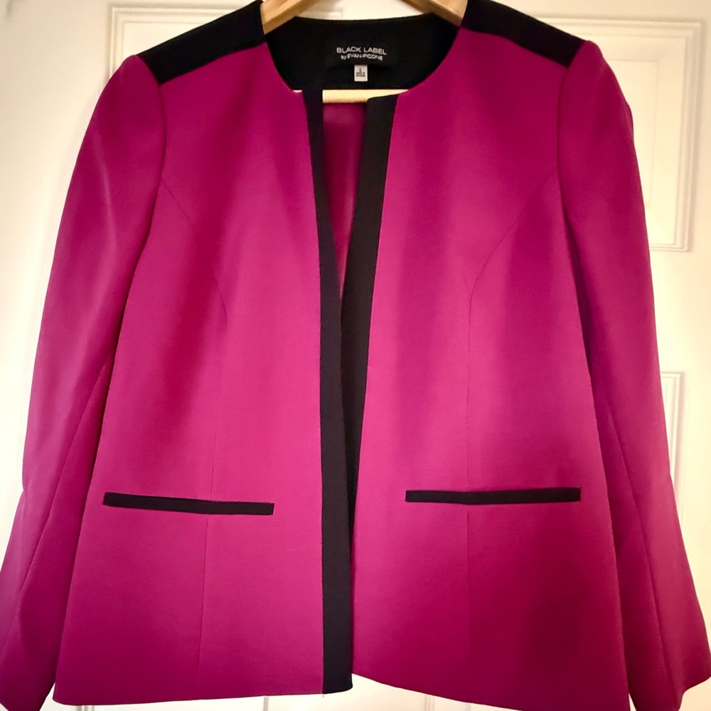 Black Label Pink Blazer with Black Accents